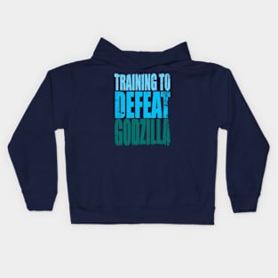 Training to Defeat Godzilla Kids Hoodie